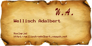 Wellisch Adalbert névjegykártya